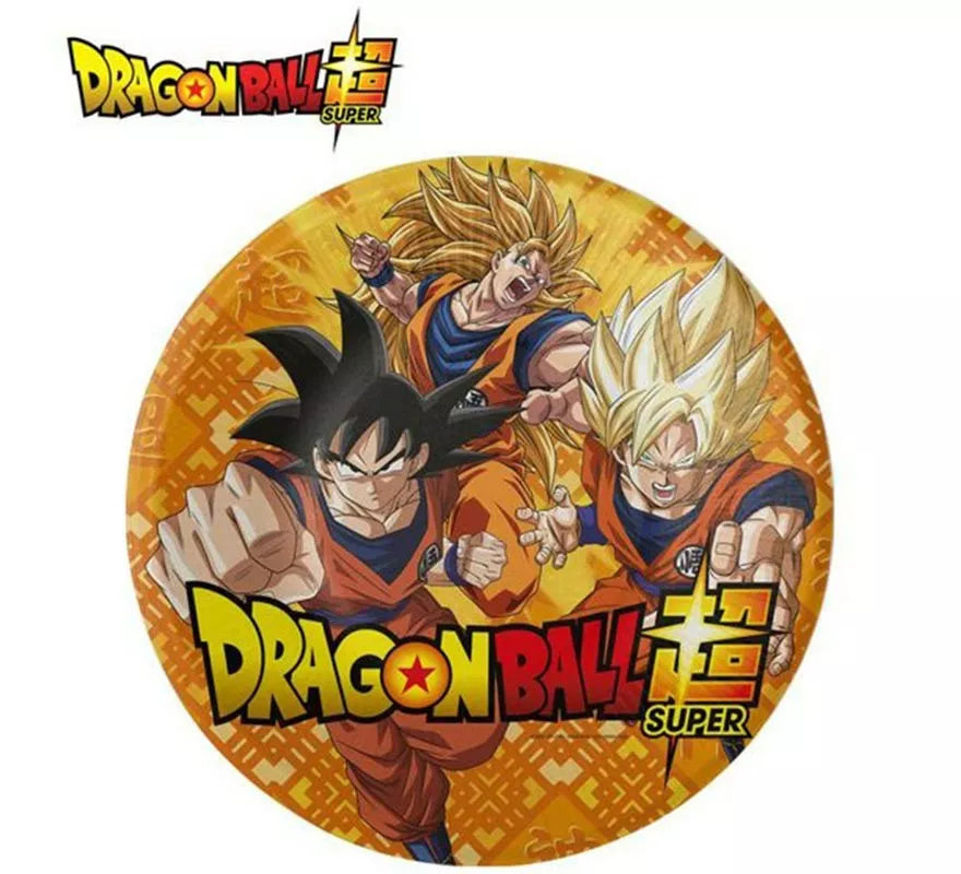 Translation missing: it.Pack de 8 Platos de papel de Dragon Ball de 23 cm