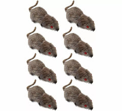 Confezione da 8 topi grigi da 5 cm