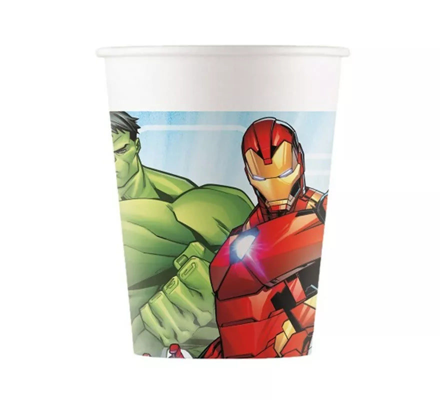 Translation missing: it.Pack de 8 Vasos de Los Vengadores Avengers de Cartón de 200 ml