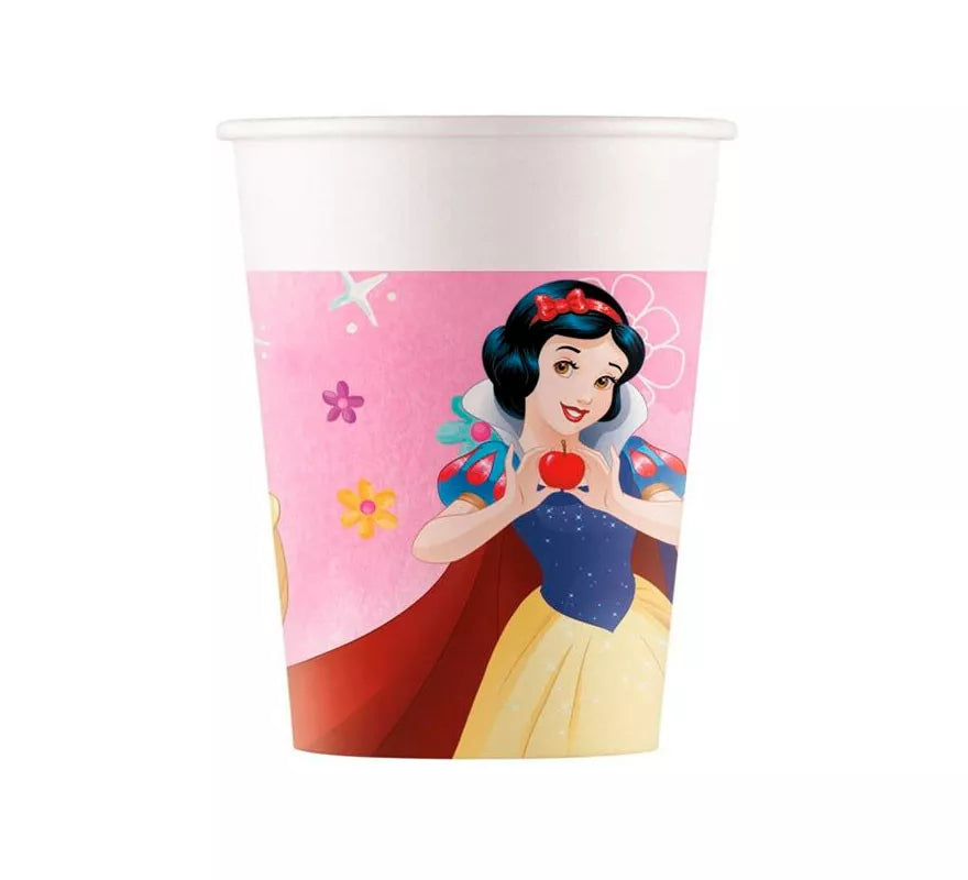Translation missing: it.Pack de 8 Vasos de Princesas Disney de Cartón de 200 ml
