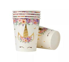 Confezione da 8 Bicchieri Unicorno da 266 ml