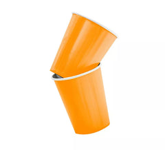 Confezione da 8 bicchieri arancioni da 266 ml