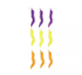 Pack de 9 Ciempiés multicolores decorativos