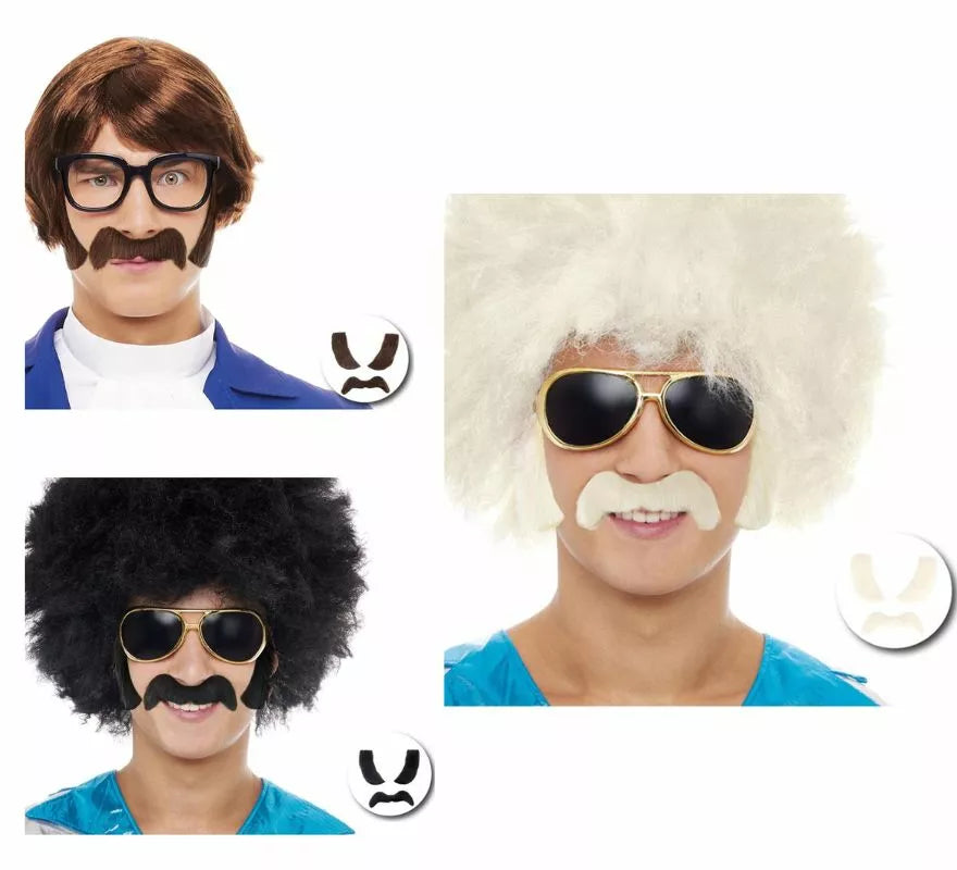 Translation missing: es.Pack de Bigote con Patillas en varios colores