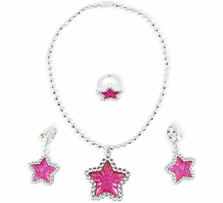Translation missing: it.Pack de Collar, Pendientes y Aniño rosas de Princesa