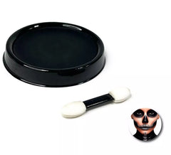 Pacchetto trucco nero a base d'acqua con pennello