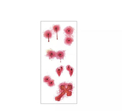 Pack de Tatuajes Heridas de Bala de 13x32 cm