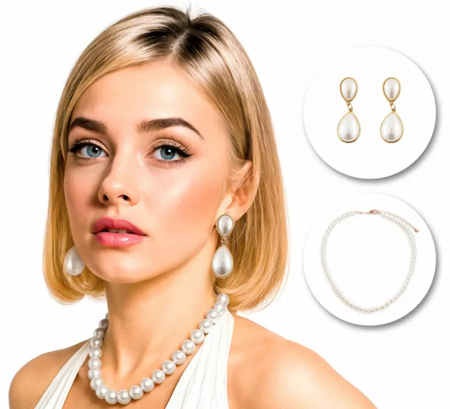 Translation missing: es.Pack Pendientes y Collar de Perlas de Diva