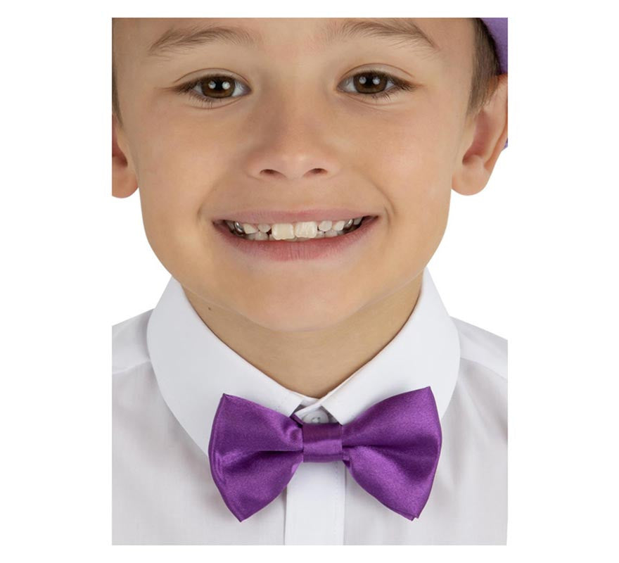 Translation missing: it.Pajarita morada adorable con cierre de velcro infantil