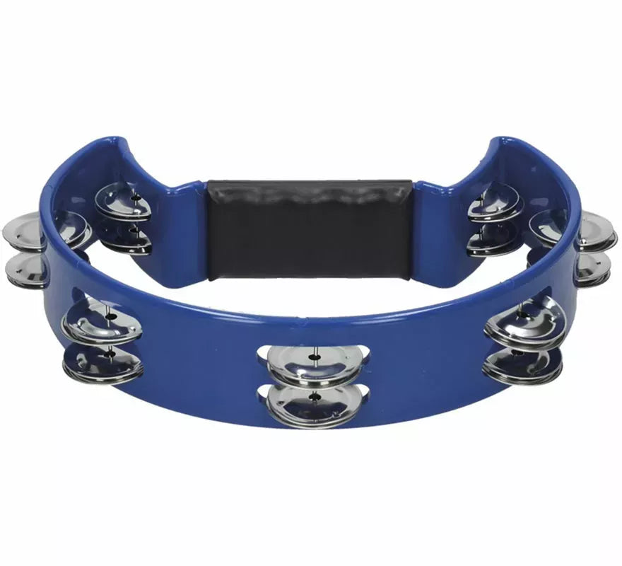 Pandereta Azul de Plástico de 23 cm