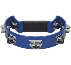 Tamburello in plastica blu 23 cm