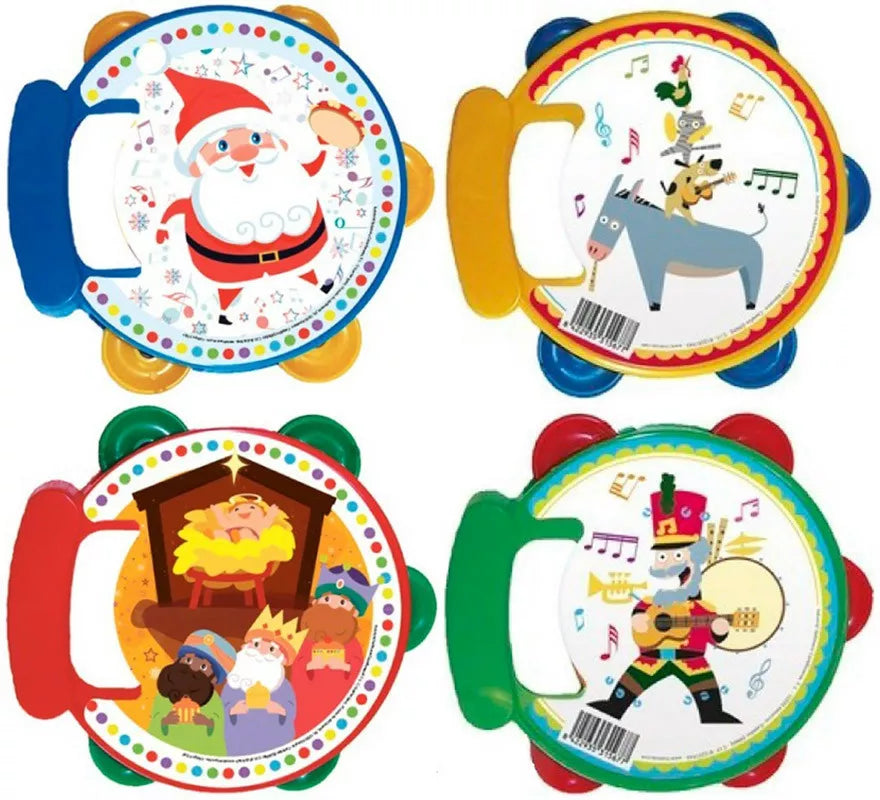 Translation missing: it.Pandereta de Navidad Mediana de 16.5 cm en modelos surtidos