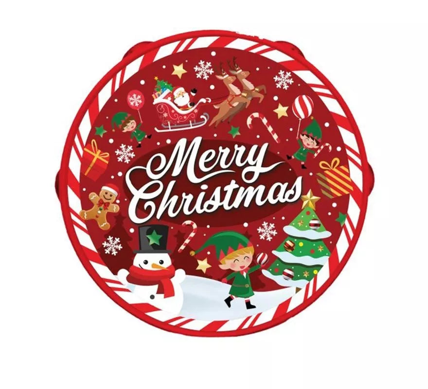 Translation missing: it.Pandereta Merry Christmas de pvc de 13 cm
