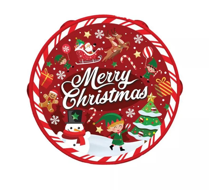 Translation missing: it.Pandereta Merry Christmas de pvc de 17 cm