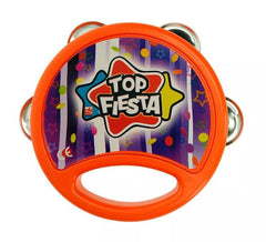 Tamburello in plastica arancione 11,5 cm