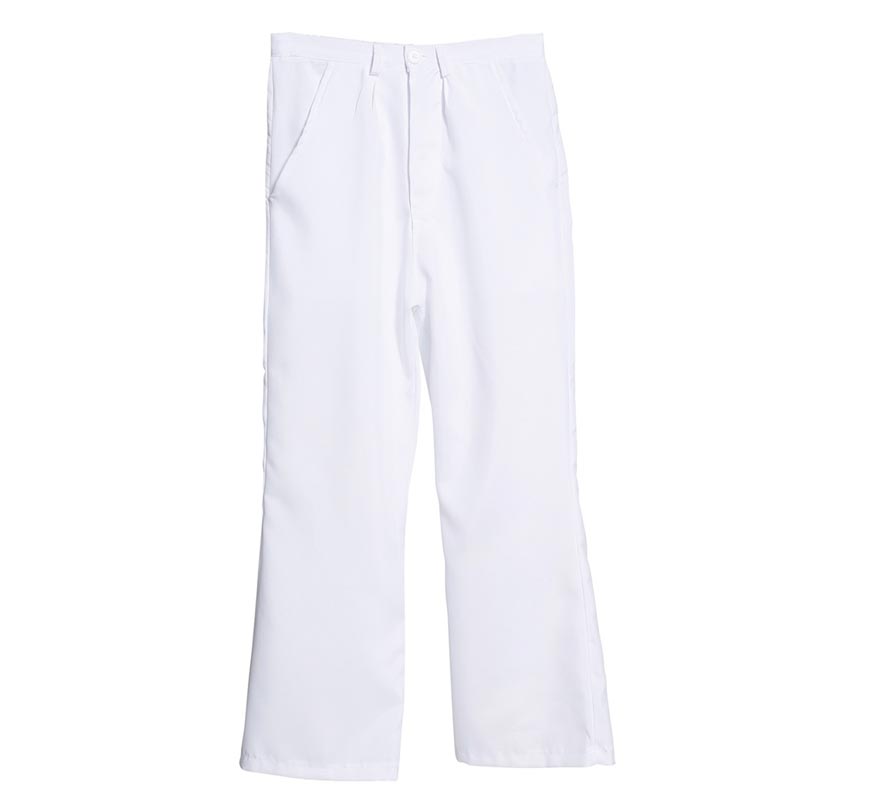 Pantalón Blanco de Disco para Hombre