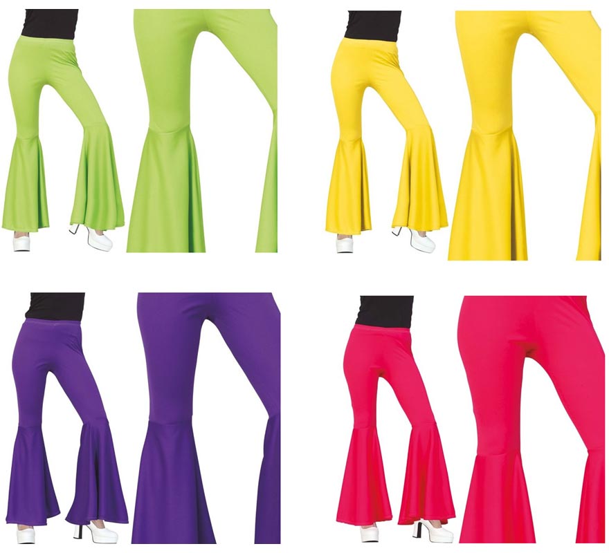Translation missing: it.Pantalón Campana Elástico Talla M (Medium) en varios colores para mujer