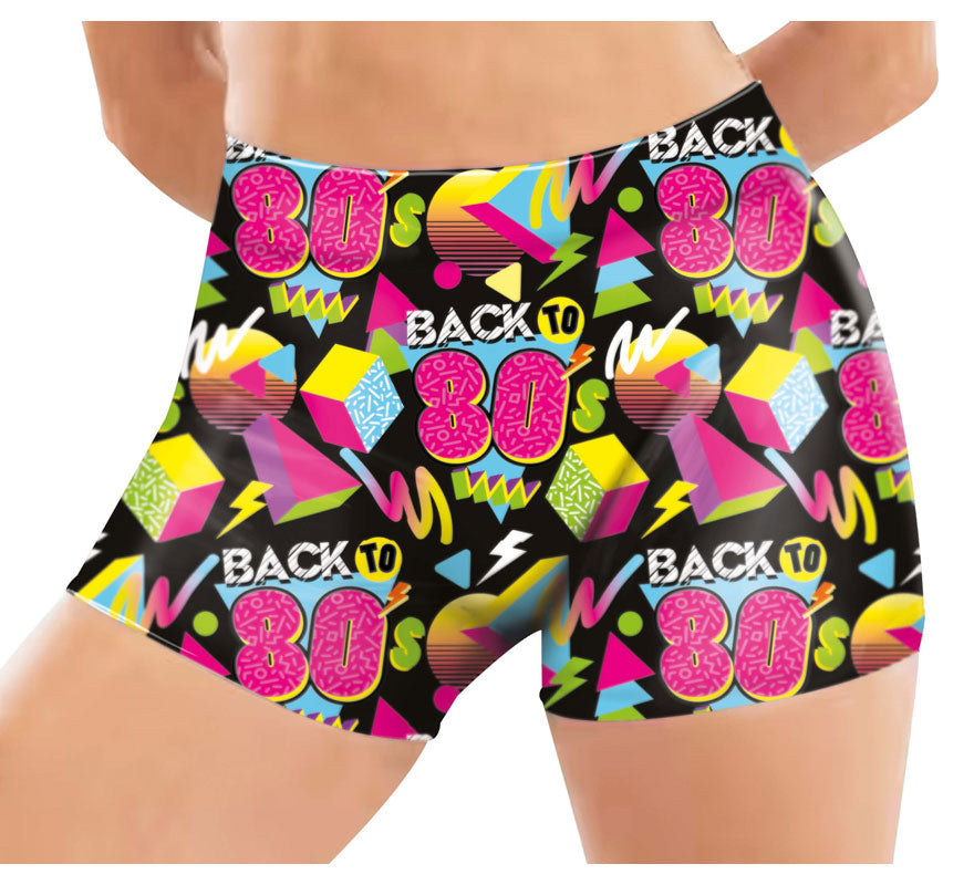 Translation missing: it.Pantalón Corto Elástico Back to 80s para mujer