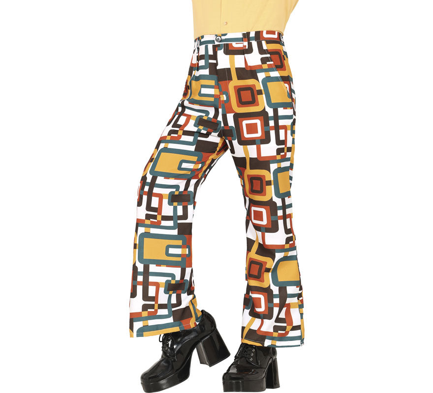 Translation missing: it.Pantalón Estampado cuadros de los años 70 adulto