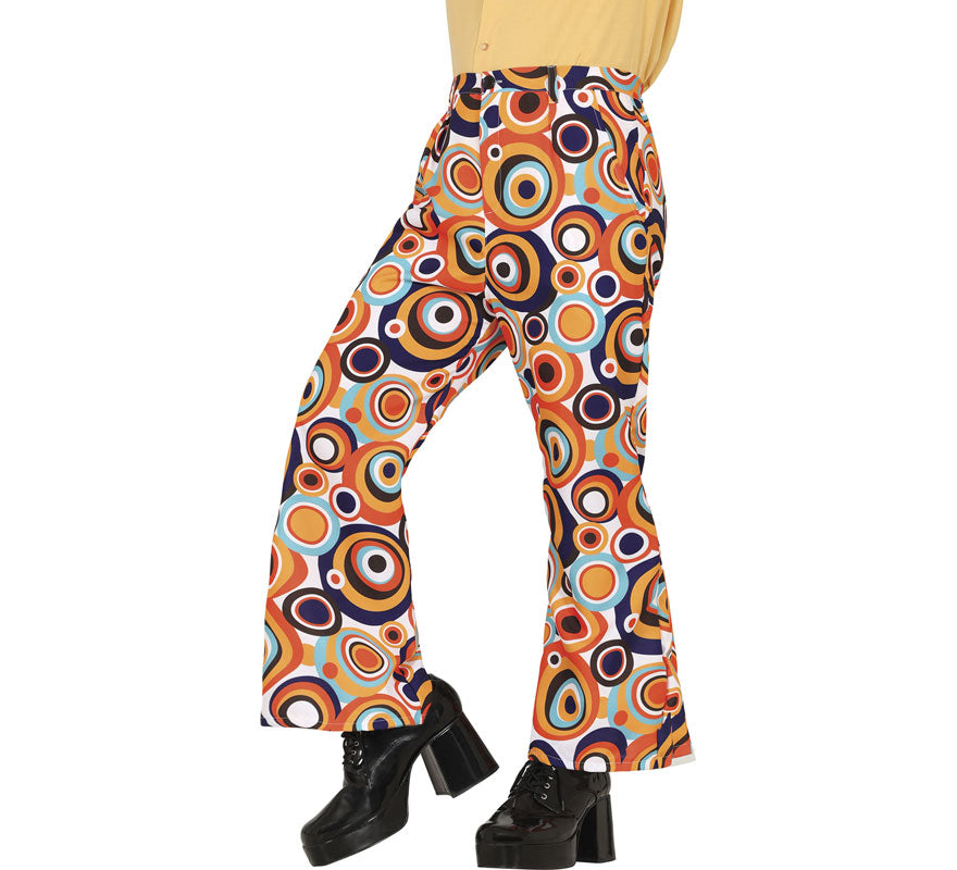 Translation missing: es.Pantalón Estampado lunares de los años 70 adulto