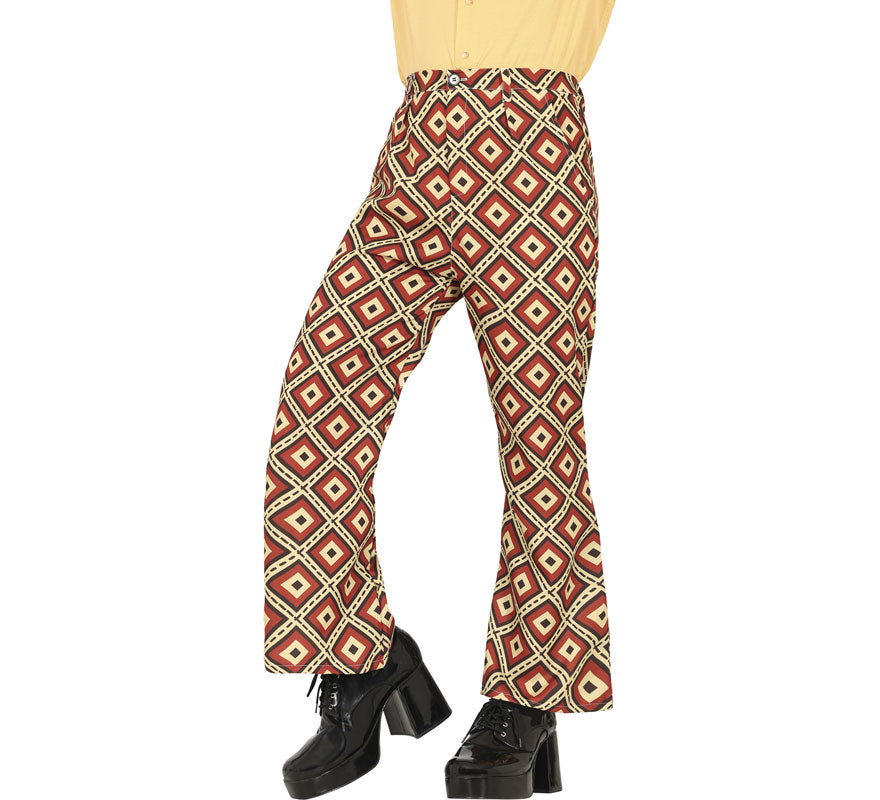 Translation missing: it.Pantalón Estampado rombos de los años 70 adulto