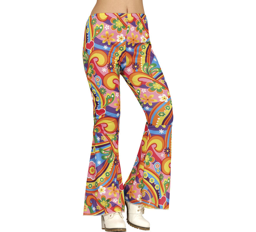 Translation missing: it.Pantalón Hippie Flores multicolor para mujer