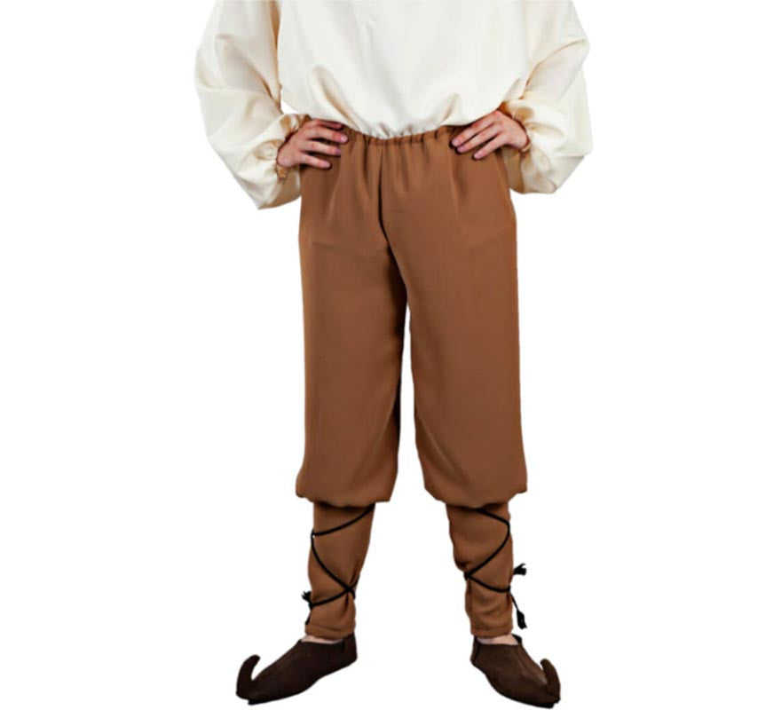 Translation missing: it.Pantalón Medieval de Tabernero marrón para hombre