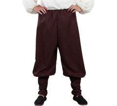 Pantaloni marroni medievali per adulti