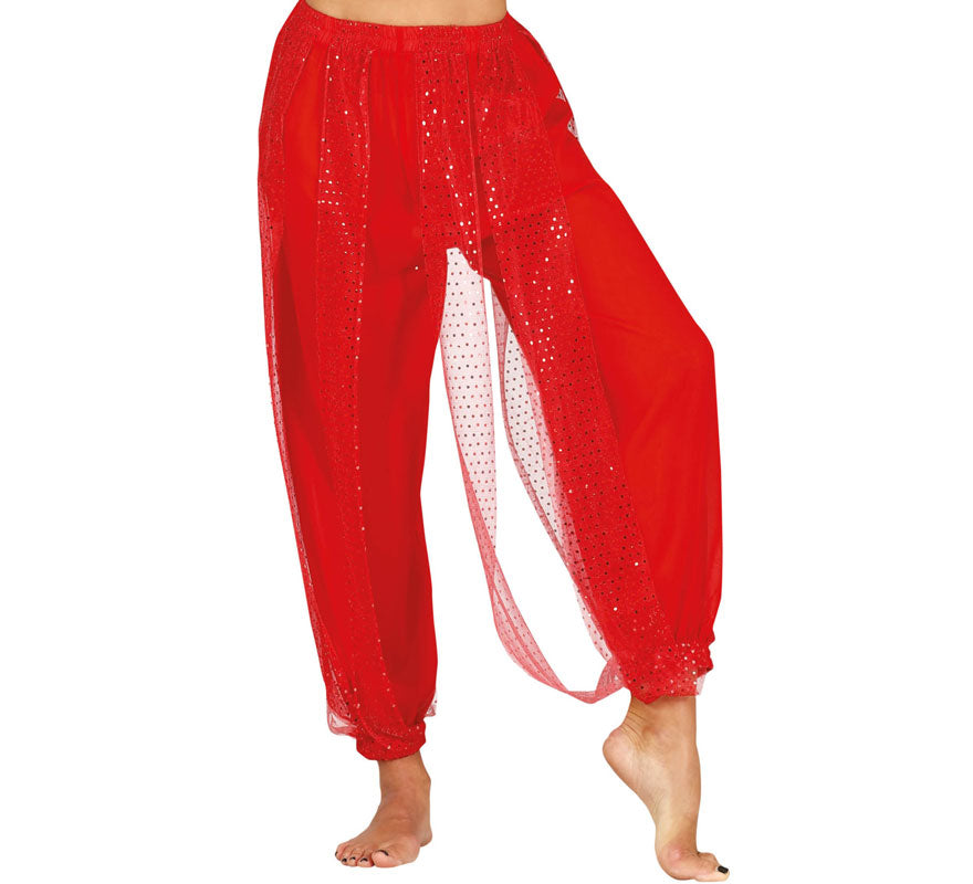 Pantalones Danza del Vientre Rojo