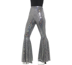 Pantaloni a campana d'argento per le donne