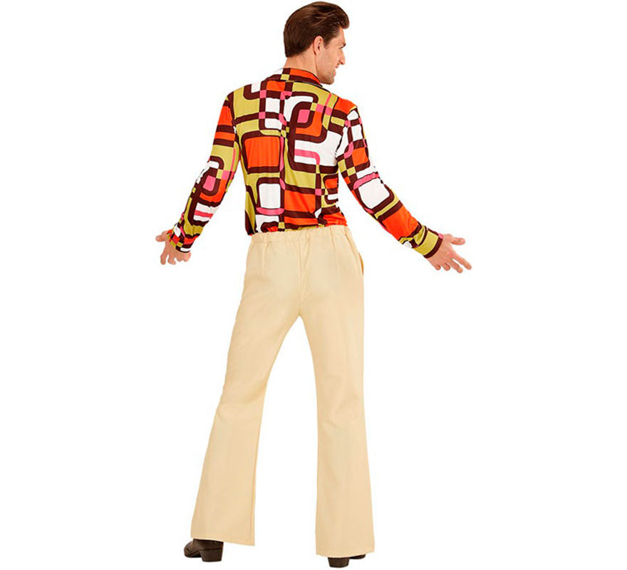 Translation missing: it.Pantalones Disco Años 70 beige para hombre