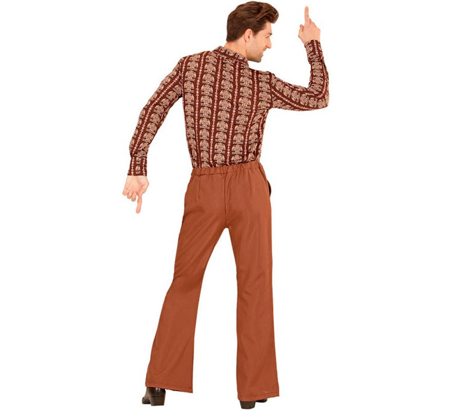 Translation missing: it.Pantalones Disco Años 70 marrón para hombre