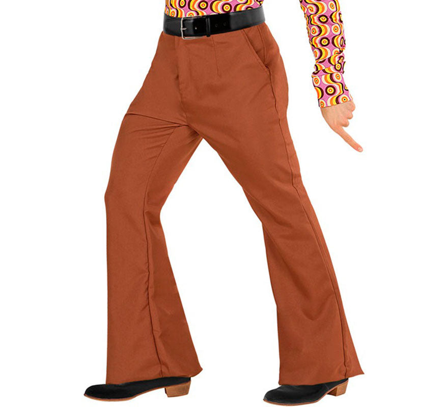 Translation missing: it.Pantalones Disco Años 70 marrón para hombre