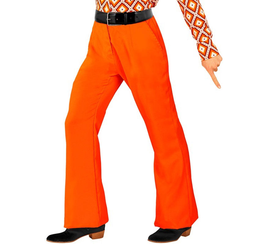 Translation missing: it.Pantalones Disco Años 70 naranja para hombre