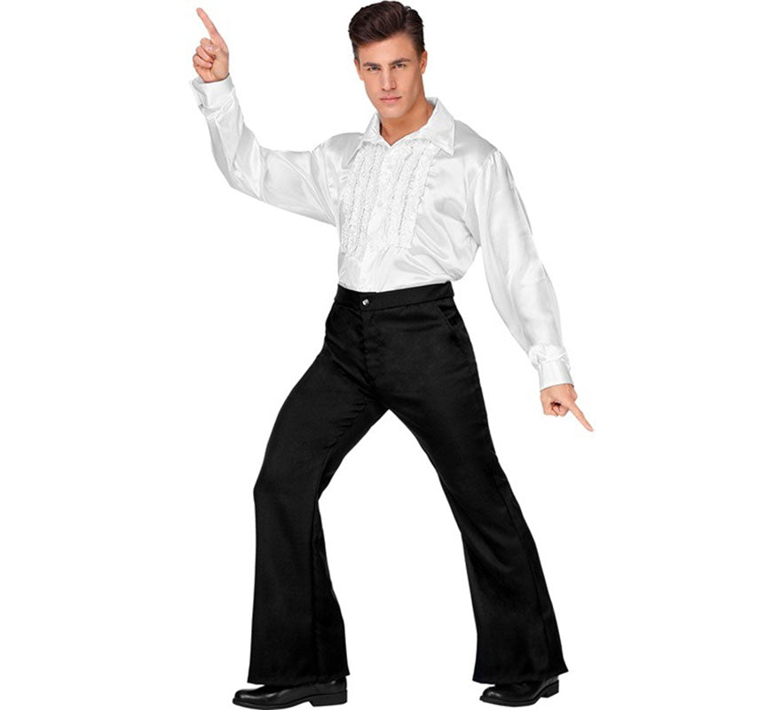 Translation missing: it.Pantalones Disco Años 70 negro para hombre