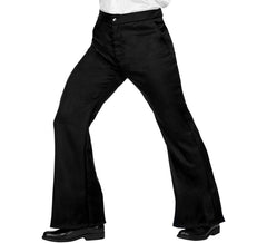 Pantaloni da discoteca neri anni '70 da uomo
