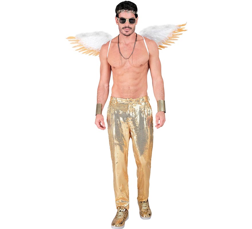 Translation missing: it.Pantalones dorado con lentejuelas para hombre