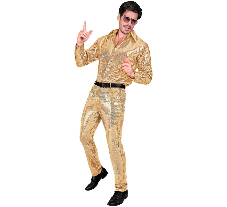 Translation missing: it.Pantalones dorado con lentejuelas para hombre