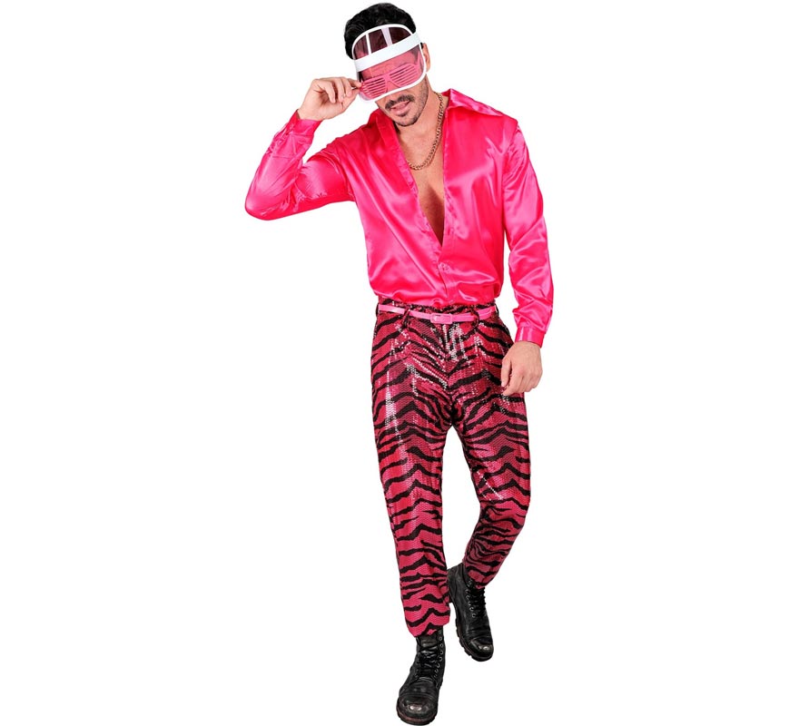 Translation missing: it.Pantalones Fiesta animal print fucsia para hombre