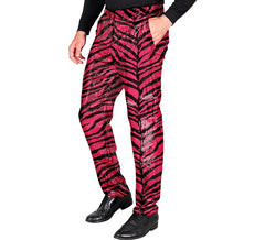 Pantaloni fucsia da uomo Fiesta con stampa animalier