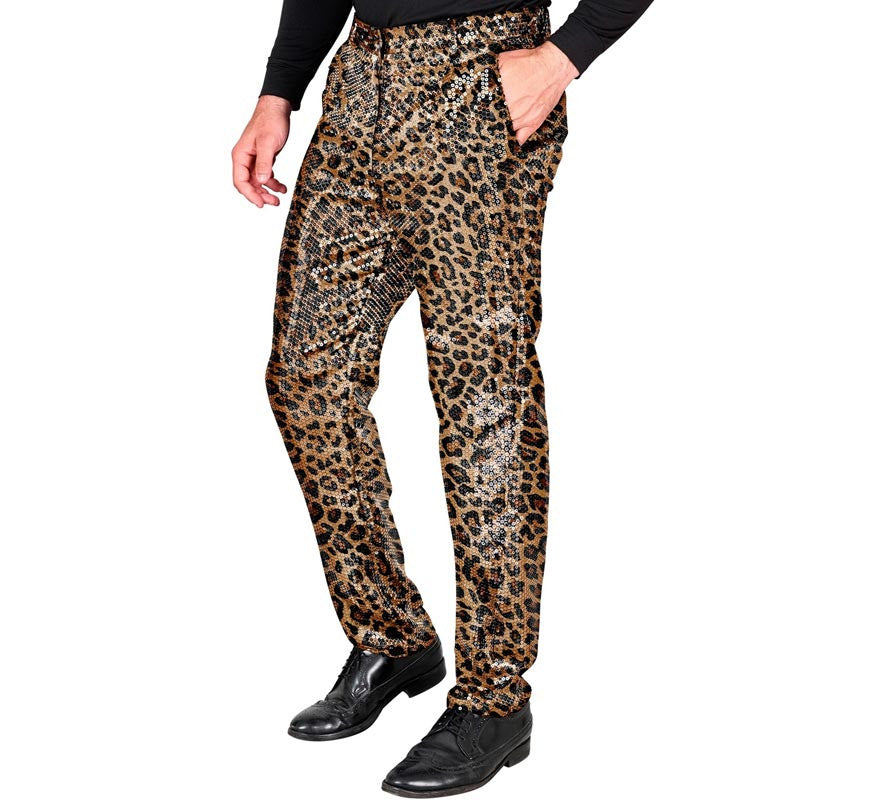 Translation missing: it.Pantalones Fiesta animal print leopardo para hombre