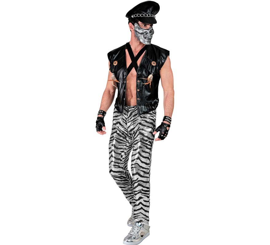 Translation missing: it.Pantalones Fiesta animal print plateado para hombre