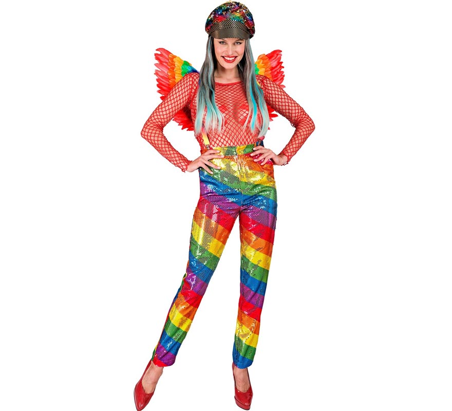 Translation missing: it.Pantalones Fiesta franjas multicolor para mujer