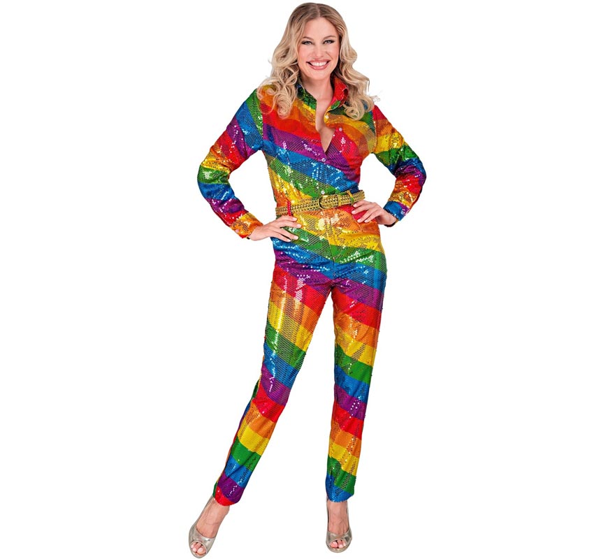 Translation missing: it.Pantalones Fiesta franjas multicolor para mujer