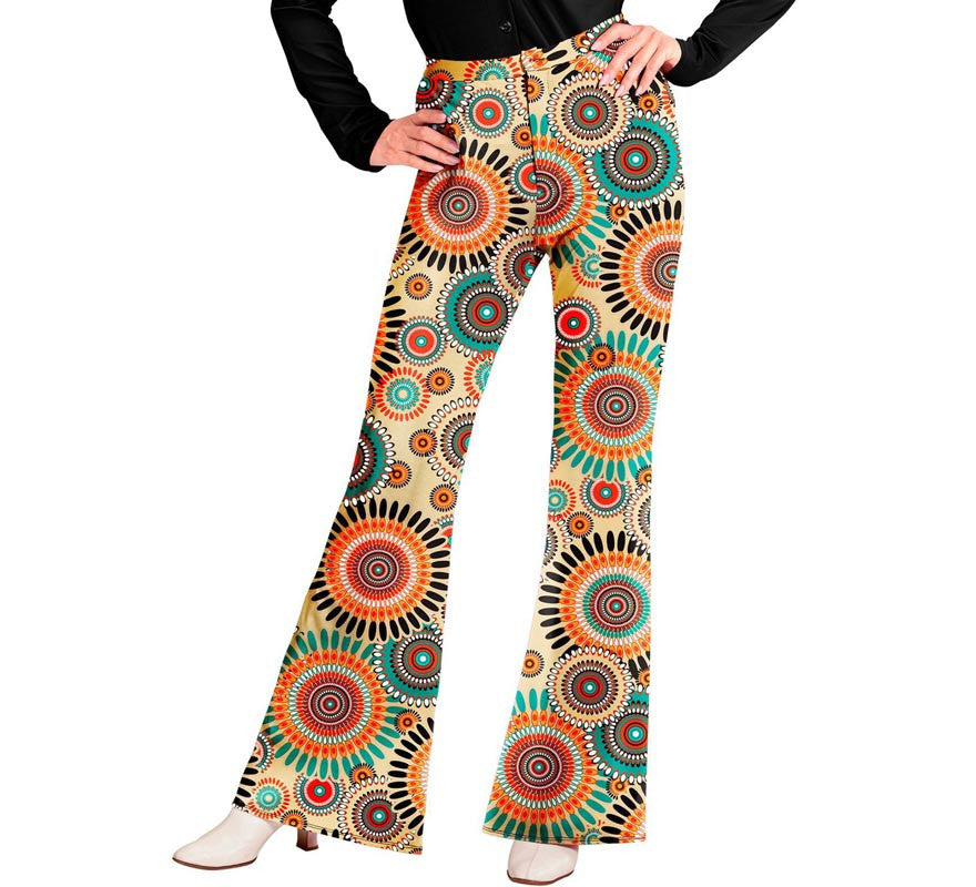 Translation missing: es.Pantalones Moda años 60 mandalas para mujer