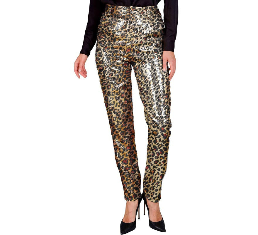 Translation missing: es.Pantalones Moda Fiesta Animal Print Leopardo para mujer