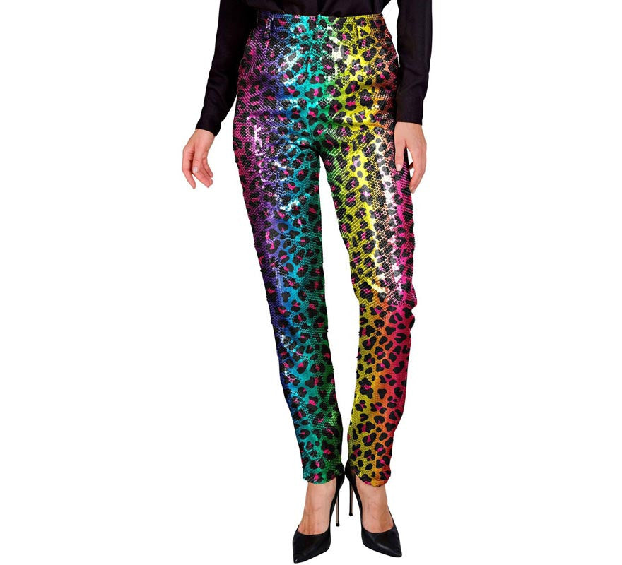 Translation missing: it.Pantalones Moda Fiesta Animal Print multicolor para mujer