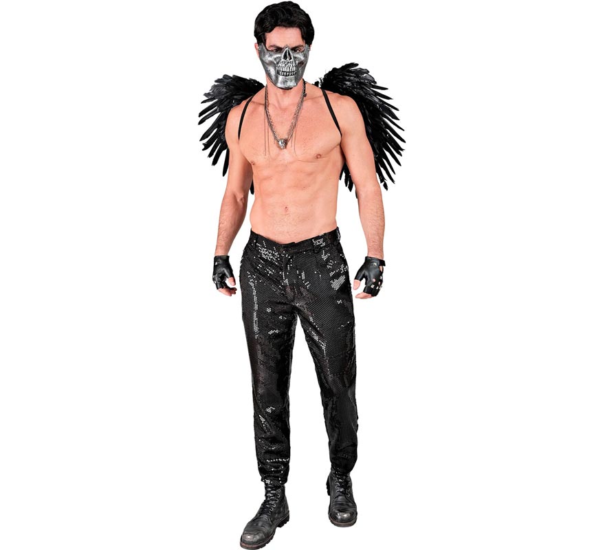Translation missing: it.Pantalones negro con lentejuelas para hombre
