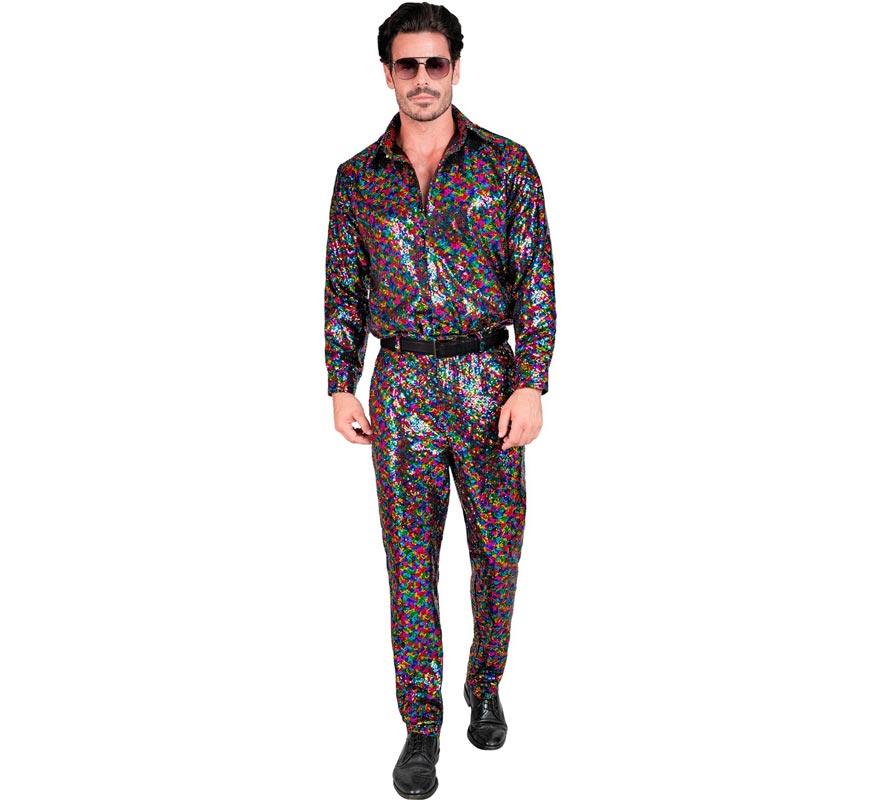 Translation missing: es.Pantalones puntos multicolor para hombre