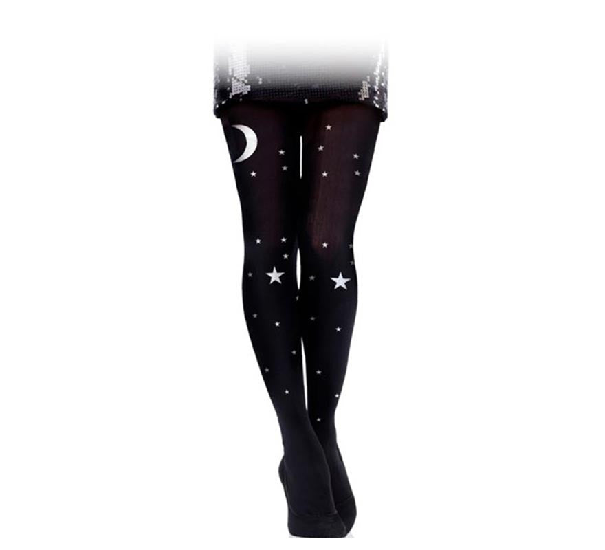 Translation missing: it.Panty negra de Bruja luna y estrellas adulto